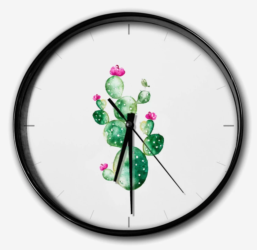 Reloj Blanco de Cactus