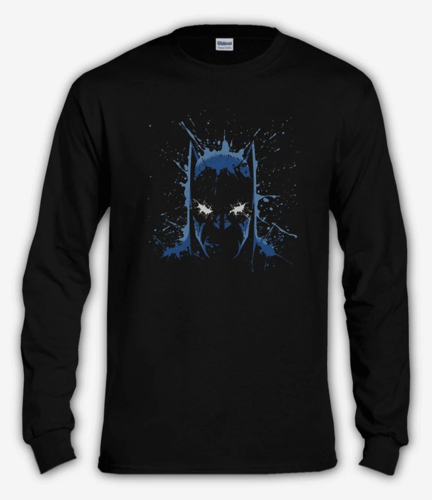 Polera manga larga Negro de Batipintura