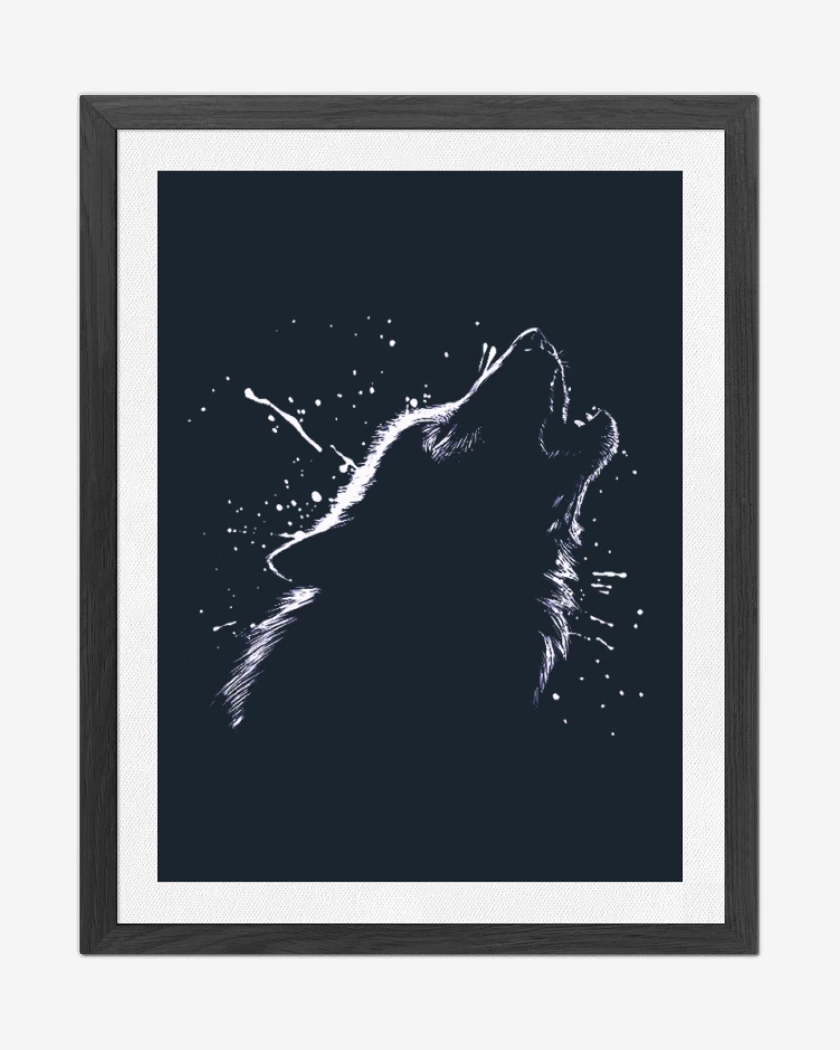 Cuadro decorativo Azul Marino de Lobo