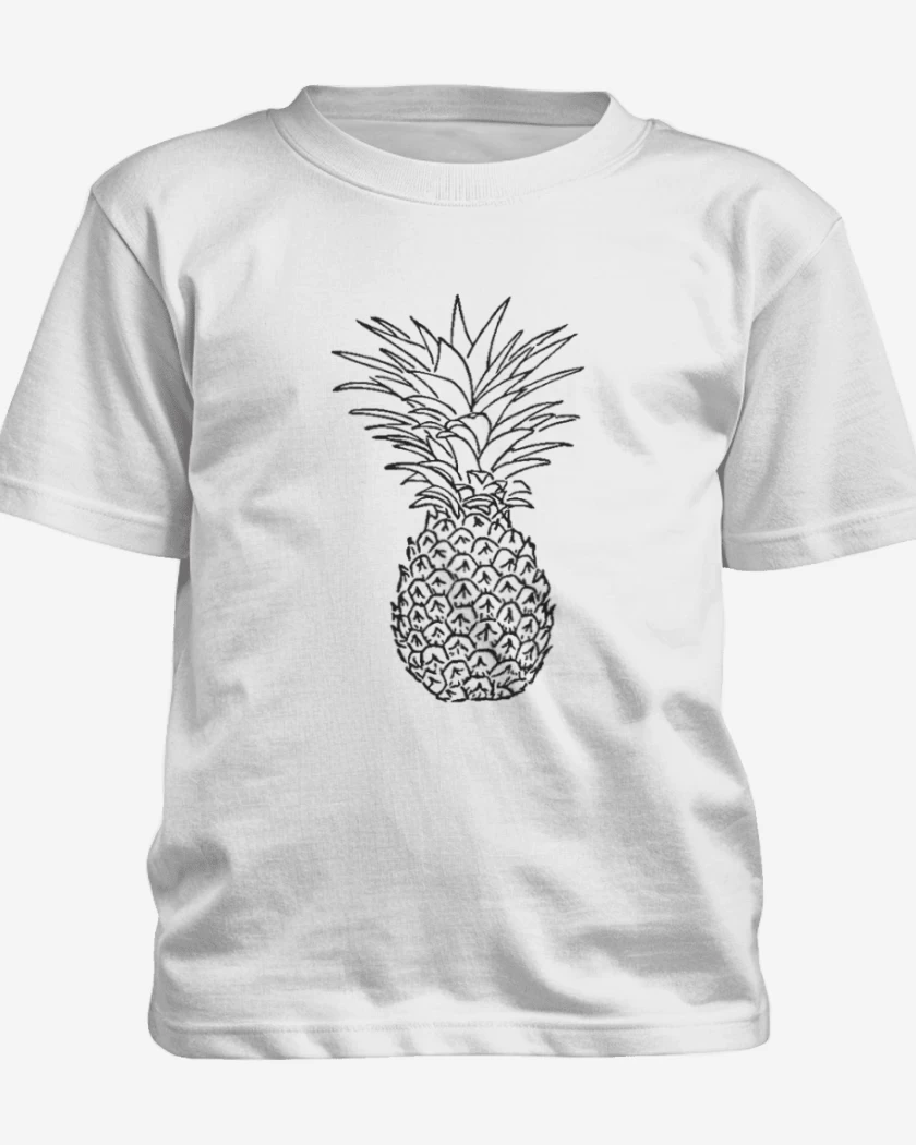 Polera de niño Blanco de Piña!