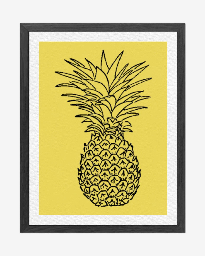 Cuadro decorativo Amarillo de Piña!