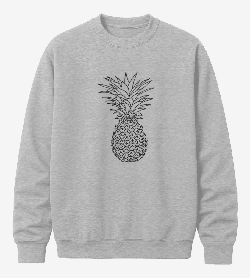Poleron polo Gris Melange de Piña!