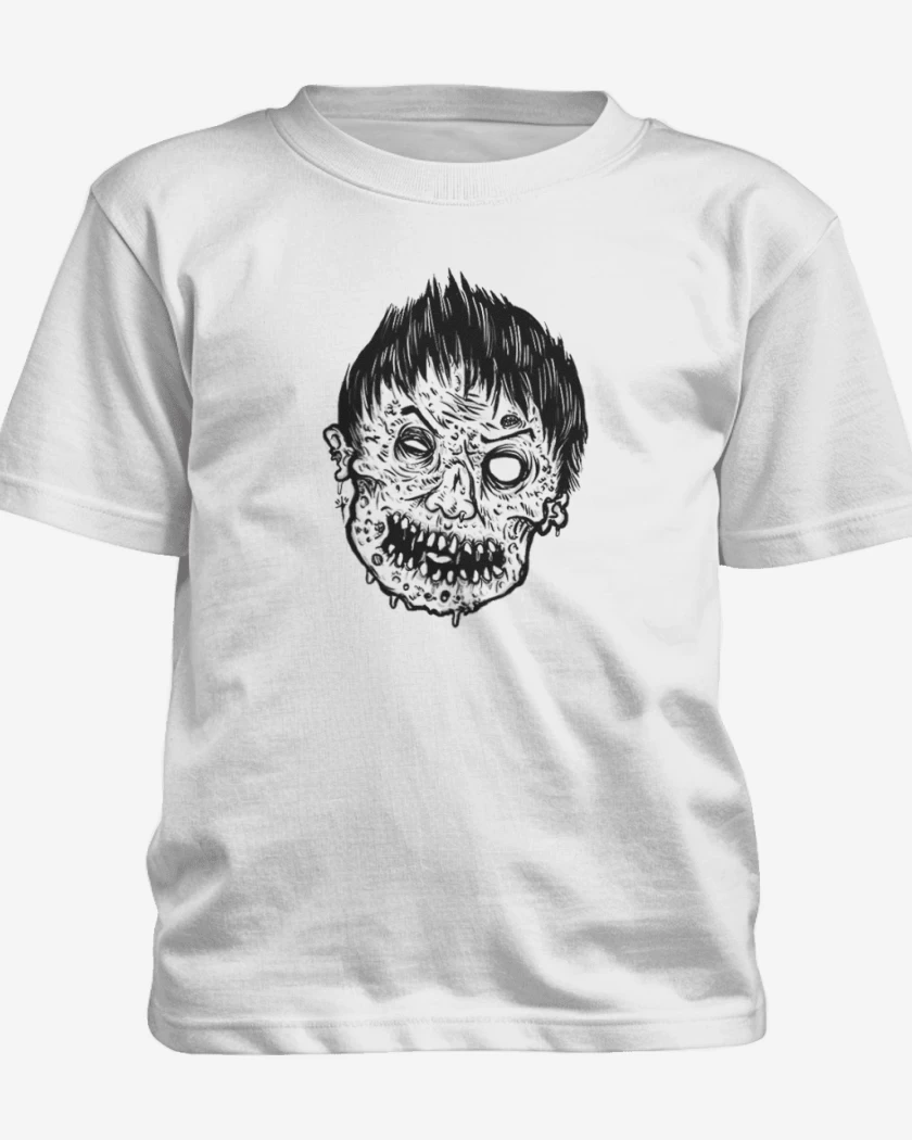 Polera de niño Blanco de Zombie