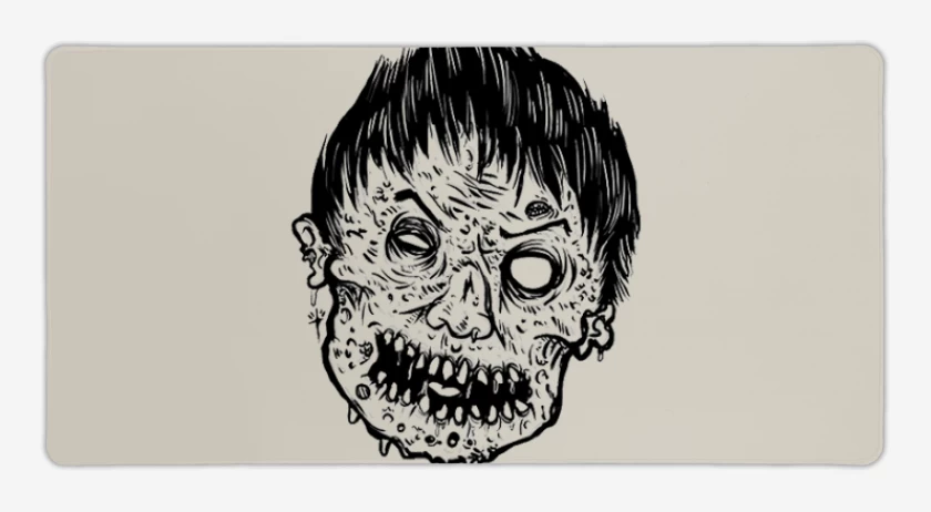 Mouse pad Gamer Beige de Zombie
