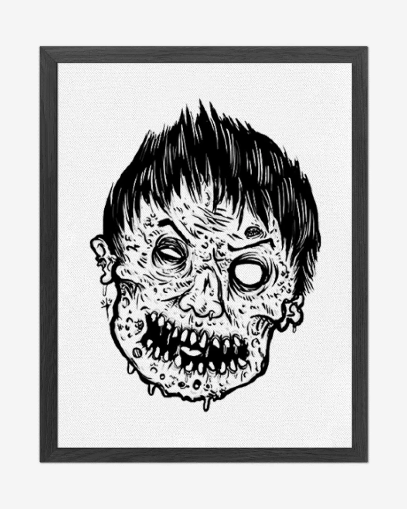 Cuadro decorativo Blanco de Zombie