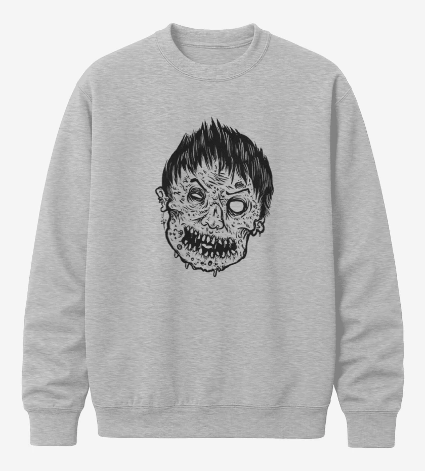 Poleron polo Gris Melange de Zombie