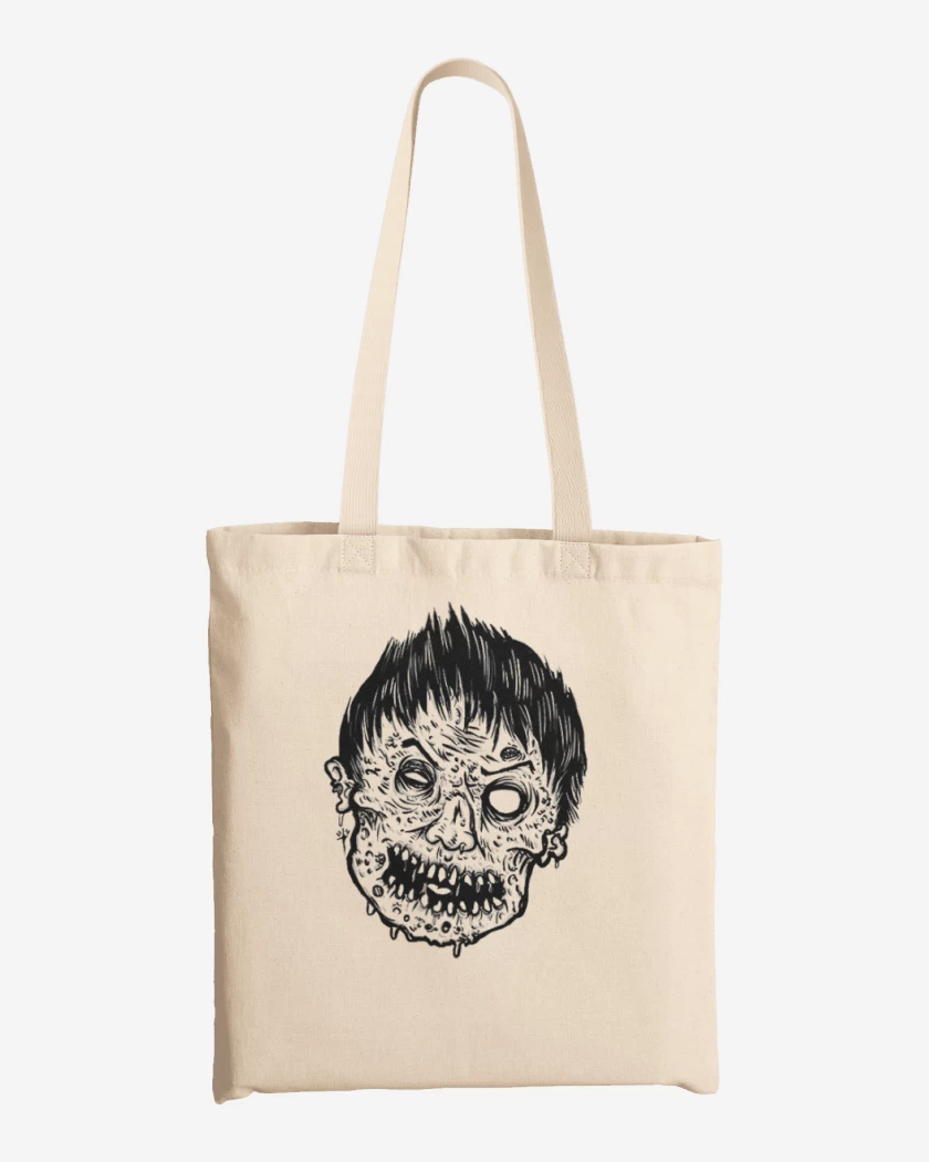Totebag Blanco de Zombie