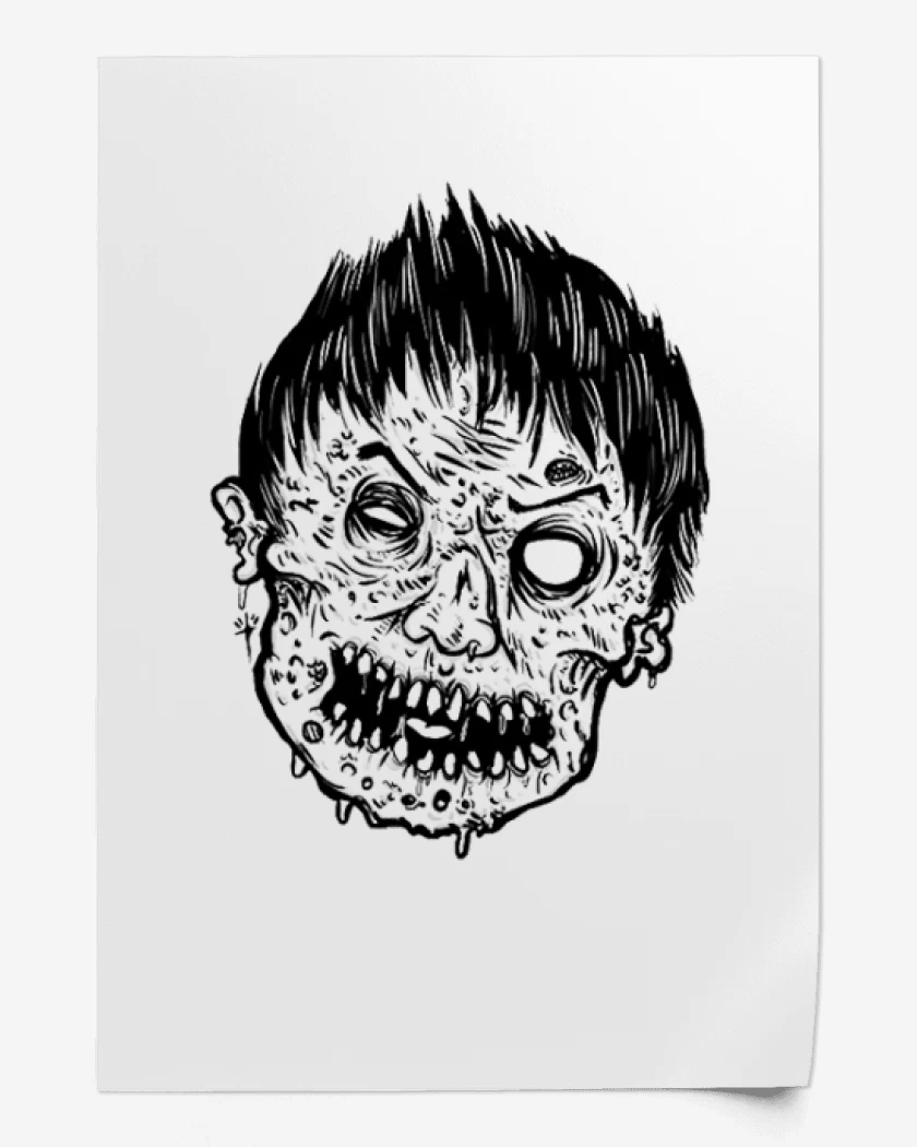 Print Blanco de Zombie