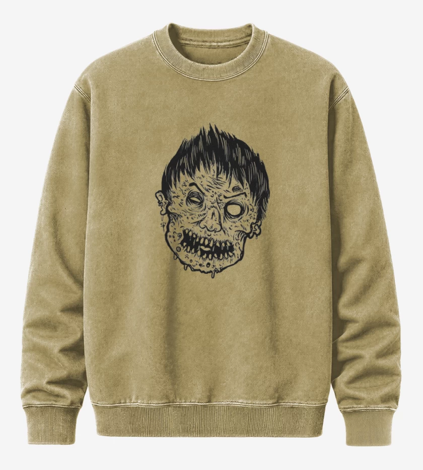 Poleron Polo Acid Wash Beige de Zombie