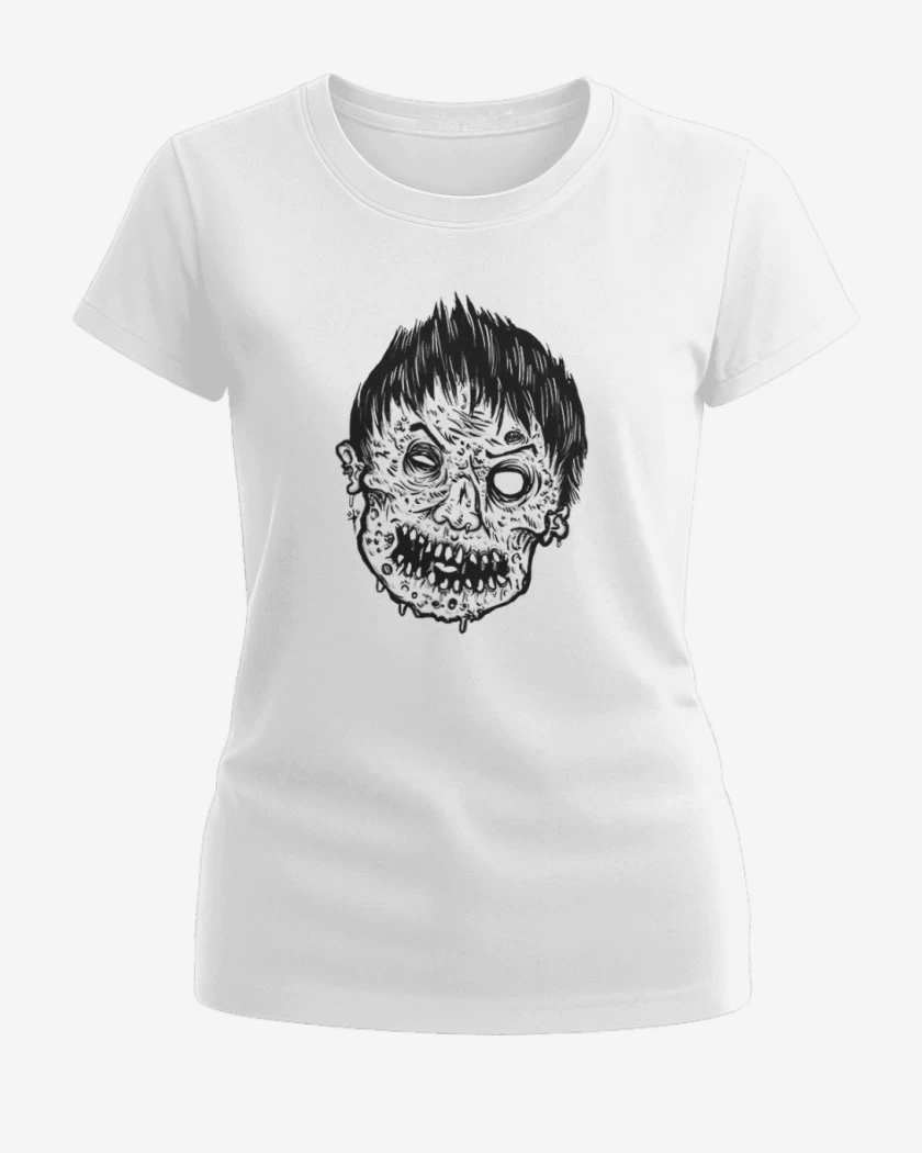 Polera de Mujer Blanco de Zombie