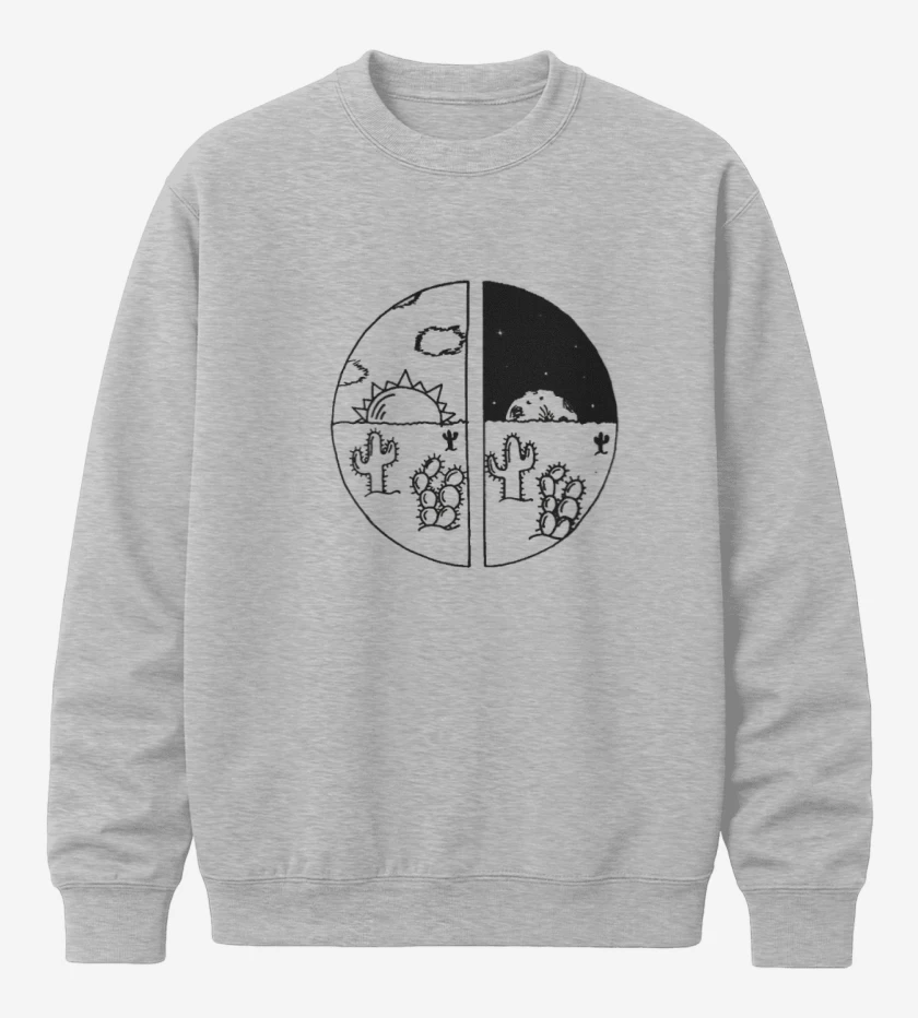 Poleron polo Gris Melange de Cactus II