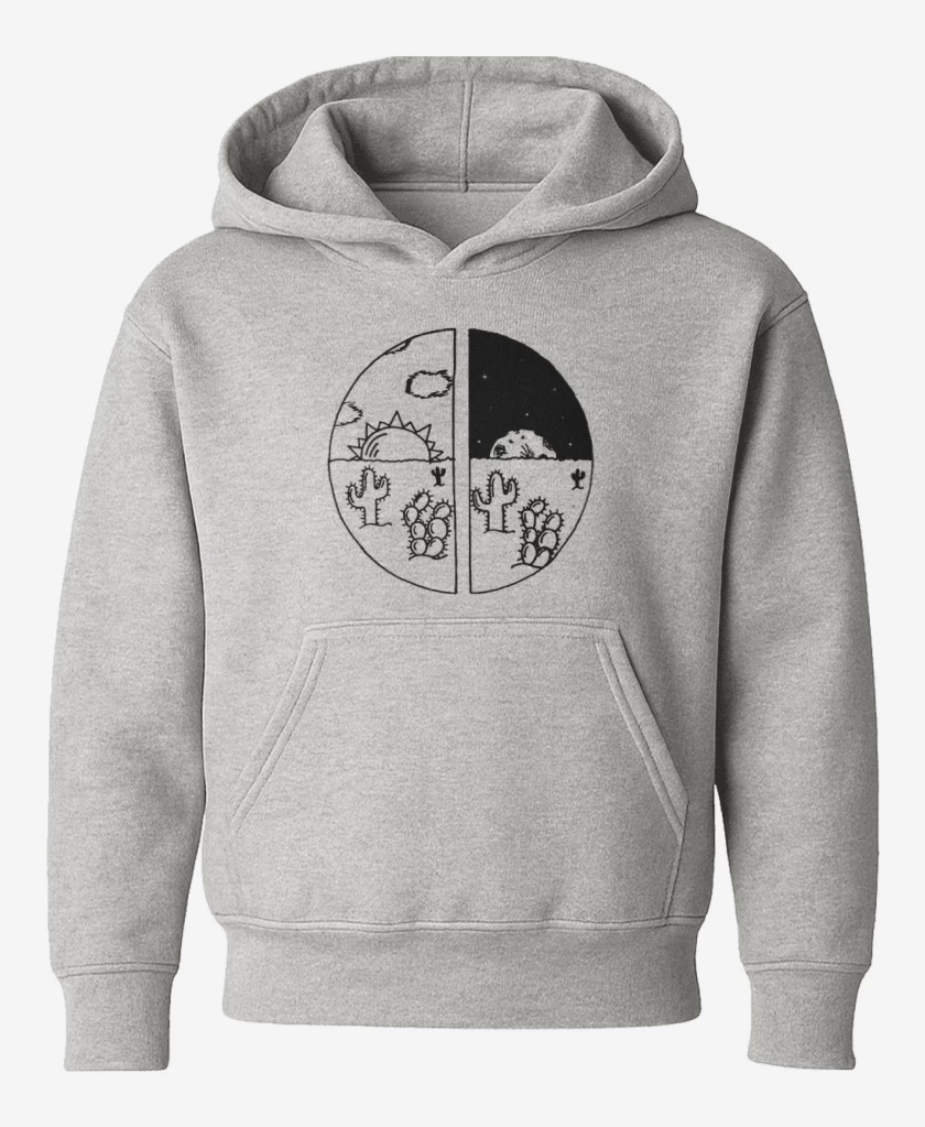 Poleron de niño Gris Melange de Cactus II
