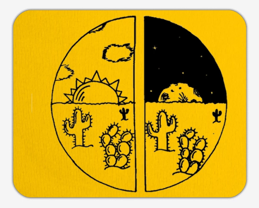 Mousepad Amarillo de Cactus II