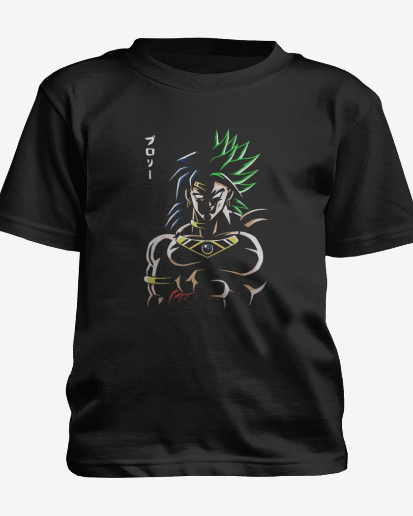 Polera de niño Negro de Broly Loco