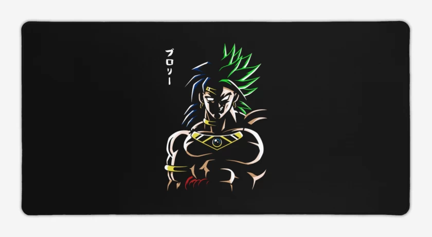 Mouse pad Gamer Negro de Broly Loco