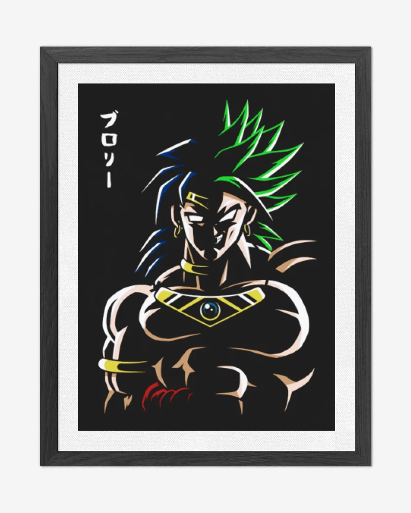 Cuadro decorativo Negro de Broly Loco