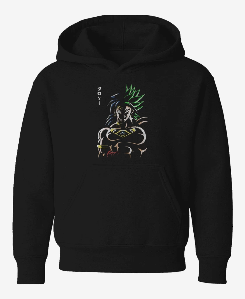 Poleron de niño Negro de Broly Loco