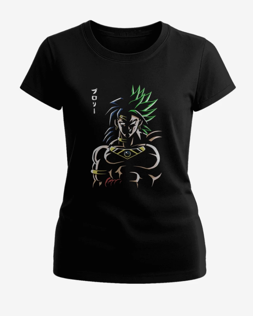 Polera de Mujer Negro de Broly Loco
