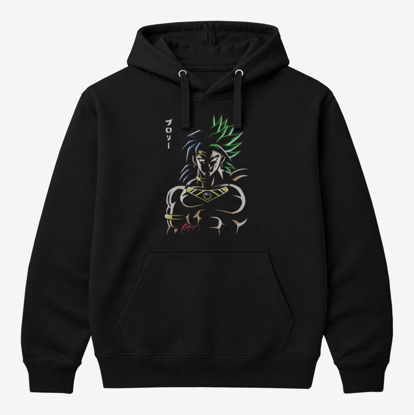 Polerón Canguro Negro de Broly Loco