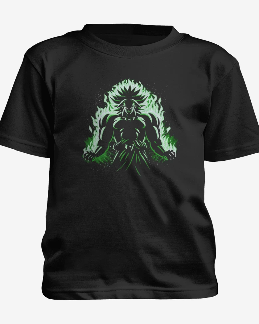 Polera de niño Negro de Broly loco 2