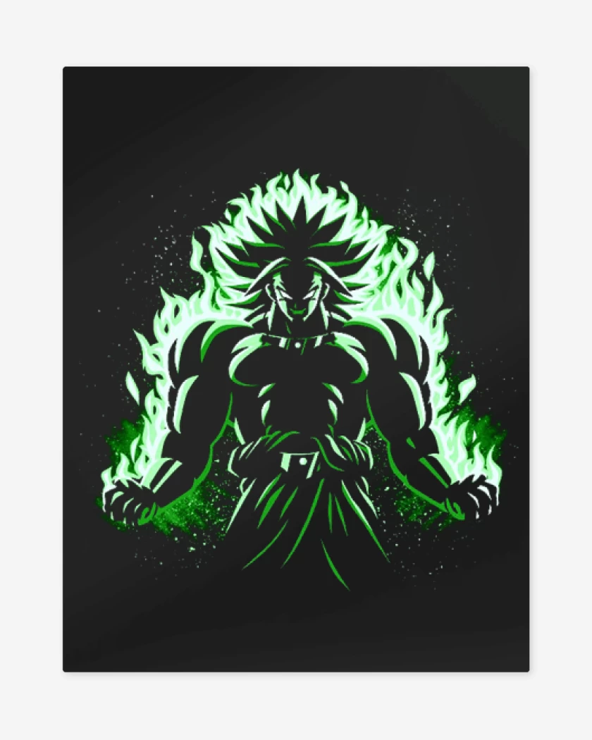 Print metalico Broly loco 2