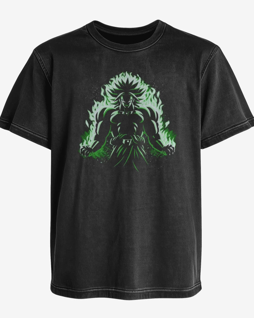 Polera desgastada Broly loco 2