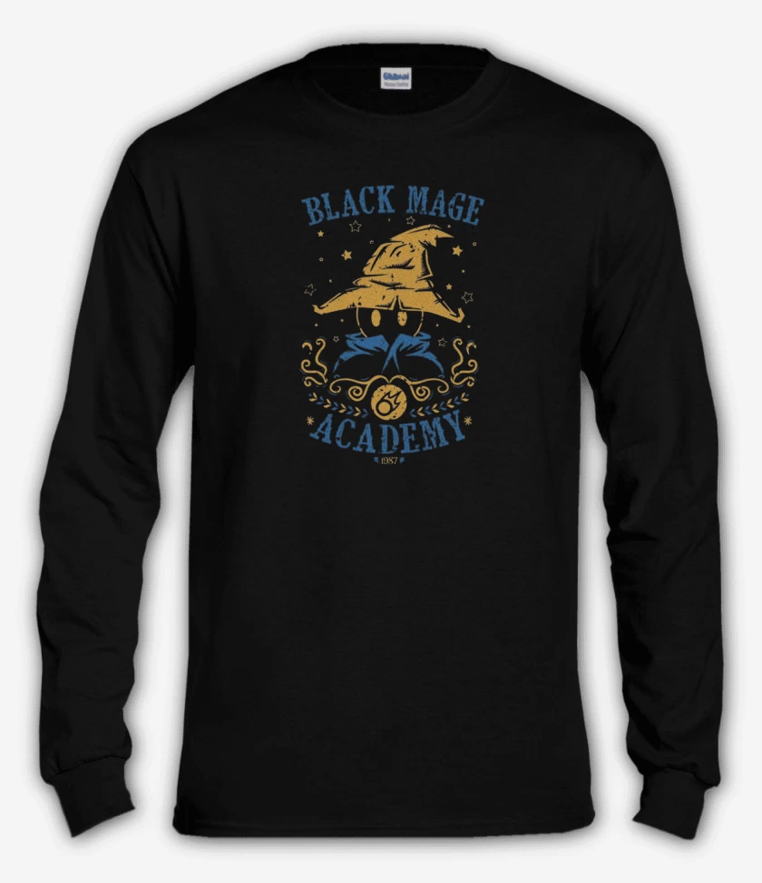 Polera manga larga Negro de Black Magic Academy