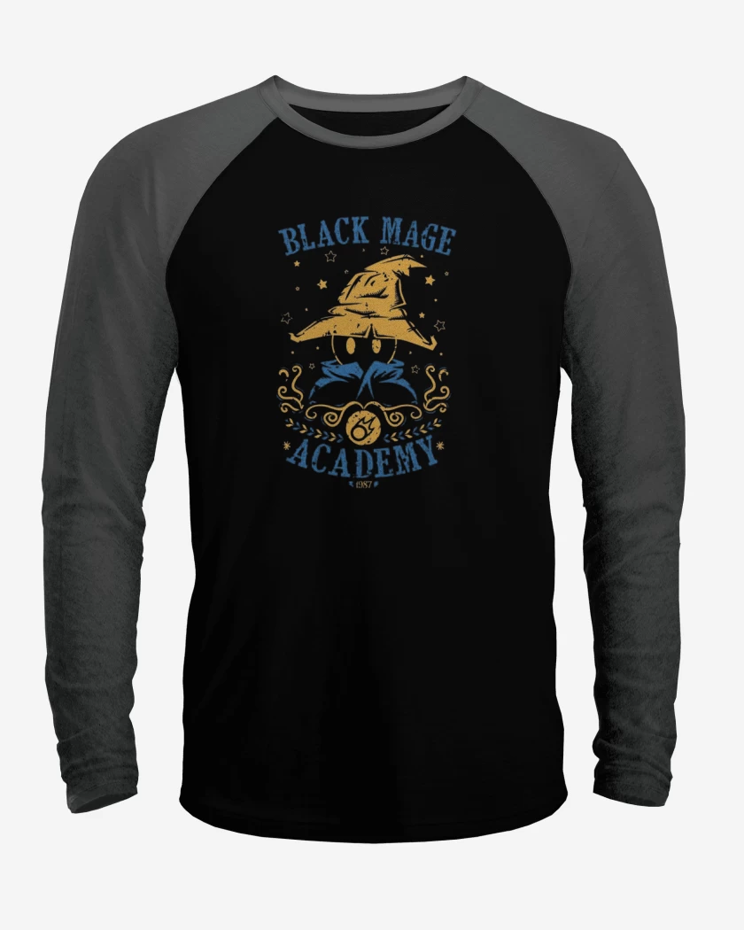 Polera Raglan Negro / Negro Heather de Black Magic Academy