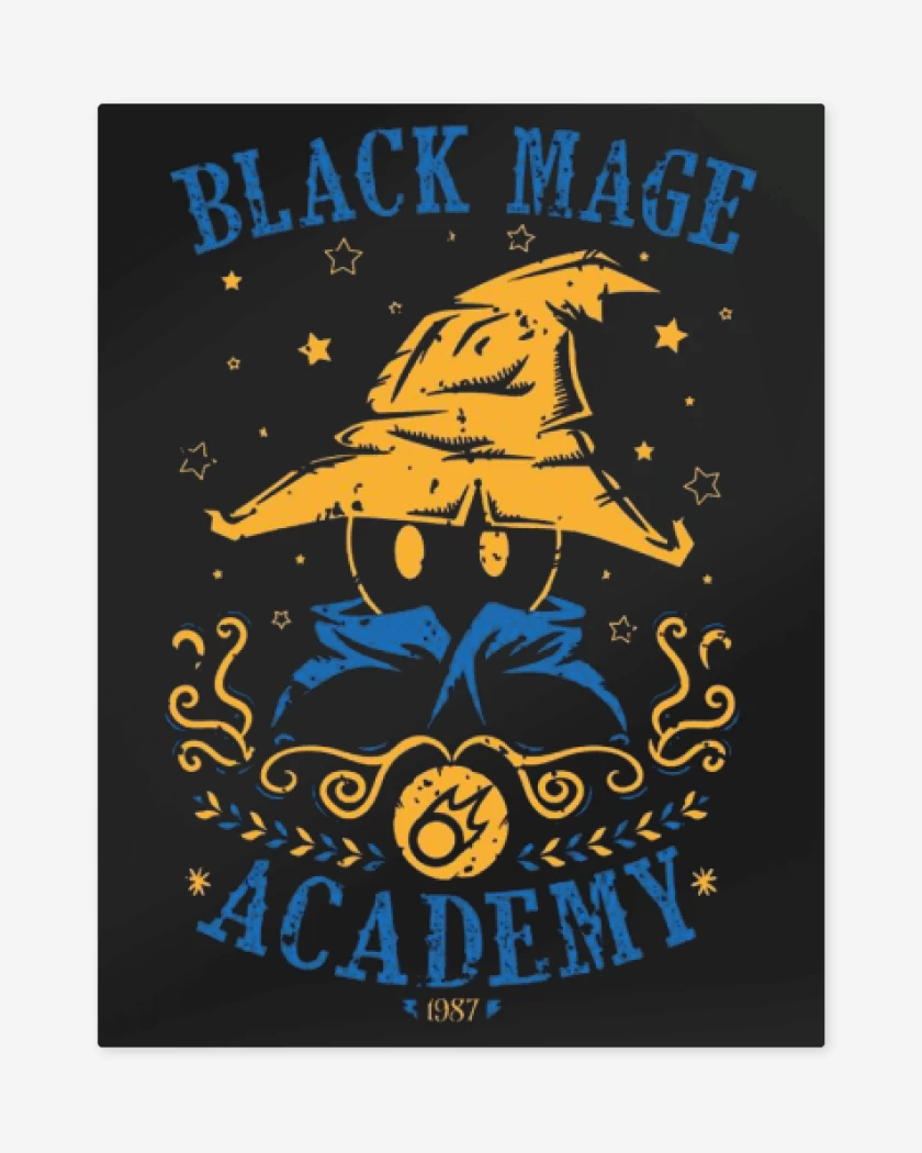 Print metalico Negro de Black Magic Academy