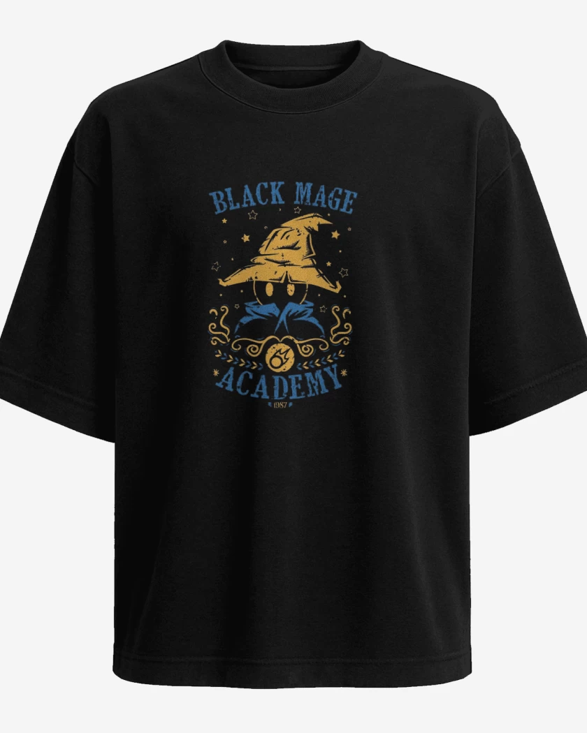Polera Oversize Negro de Black Magic Academy
