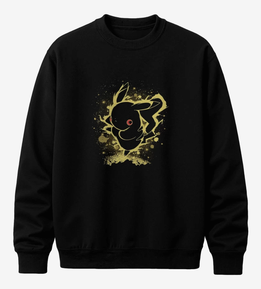 Poleron polo Negro de PikachuYellow