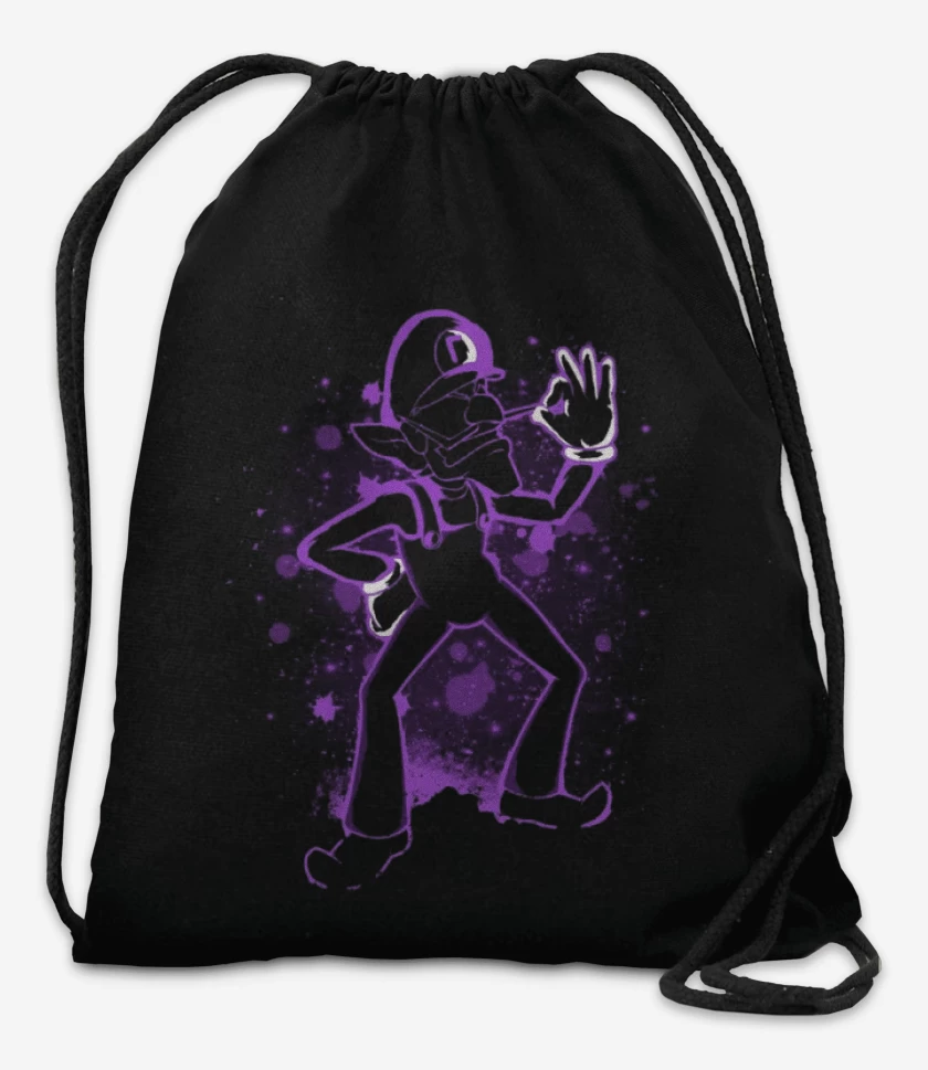 Mochila Negro de Waluigi