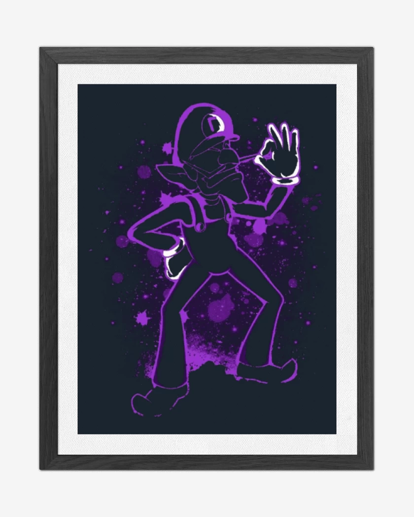 Cuadro decorativo Azul Marino de Waluigi