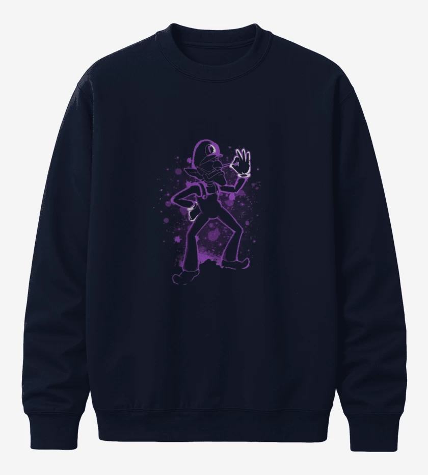 Poleron polo Azul Marino de Waluigi