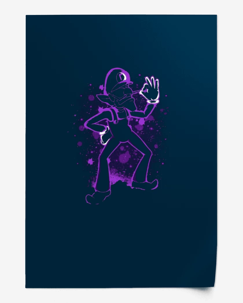 Print Waluigi
