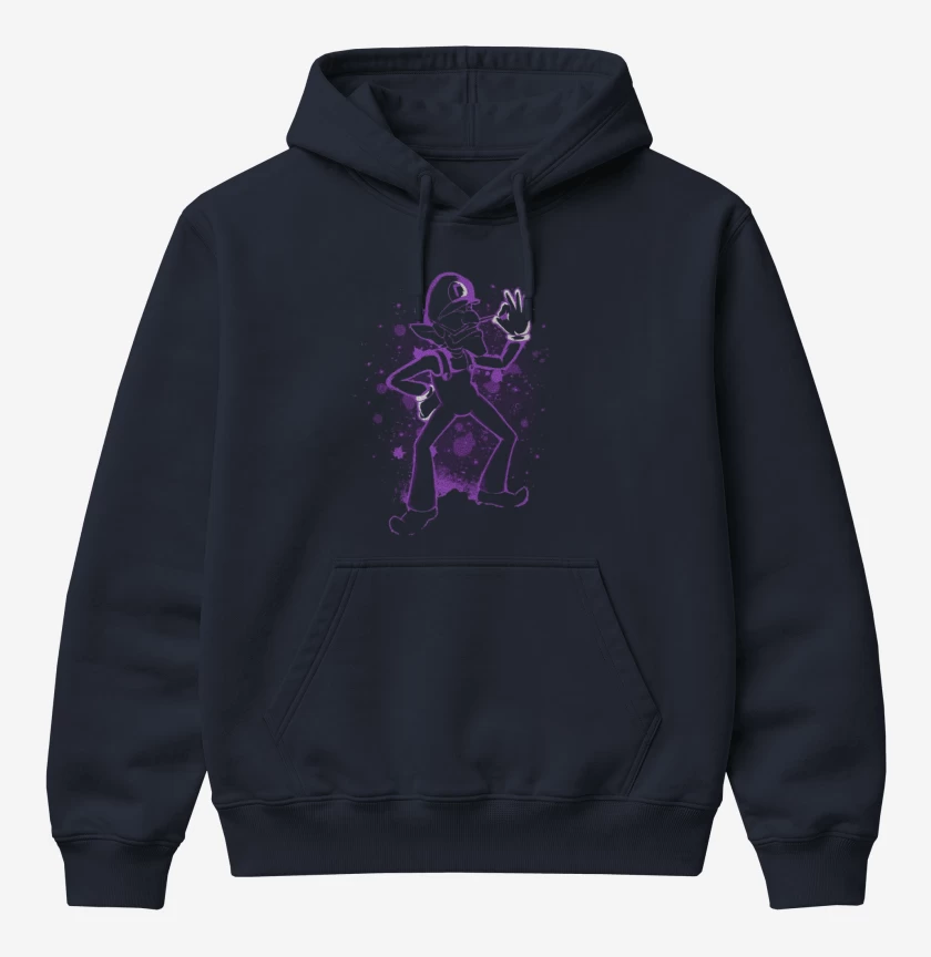 Poleron Canguro básico Azul Marino de Waluigi