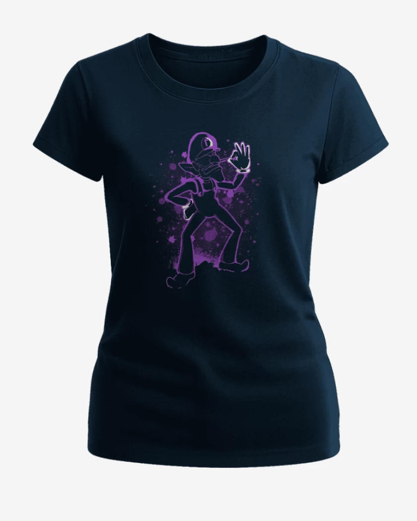 Polera de Mujer Azul Marino de Waluigi