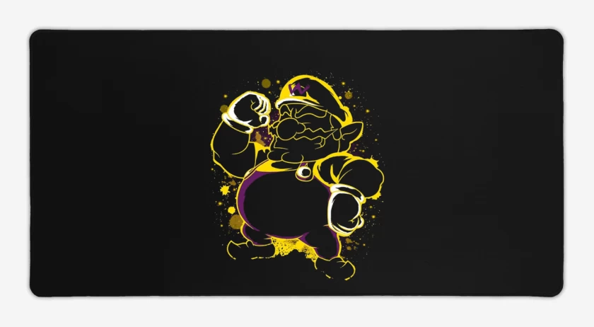 Mouse pad Gamer Negro de Wario