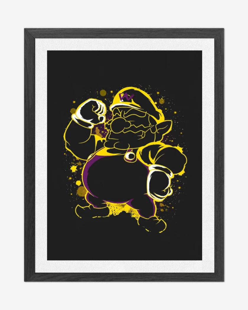 Cuadro decorativo Negro de Wario