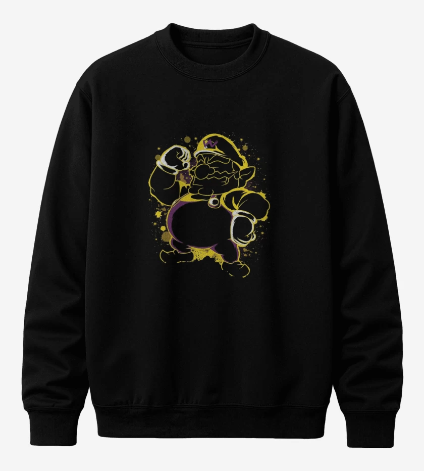 Poleron polo Negro de Wario