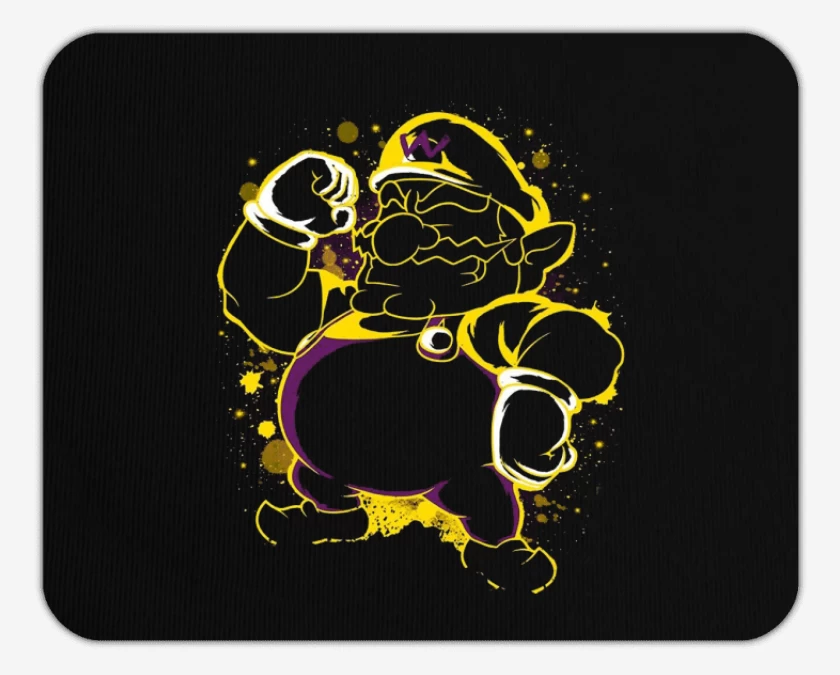 Mousepad Negro de Wario