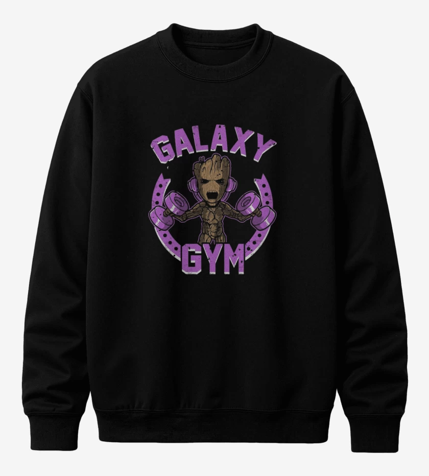 Poleron polo Negro de Groot Galaxy Gym