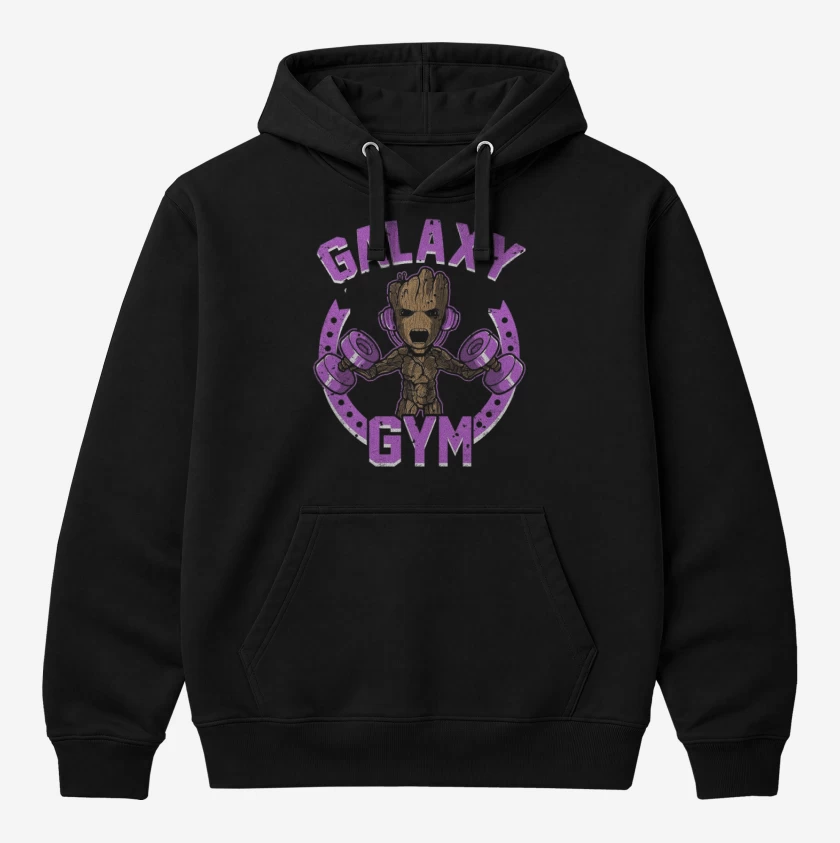 Polerón Canguro Groot Galaxy Gym