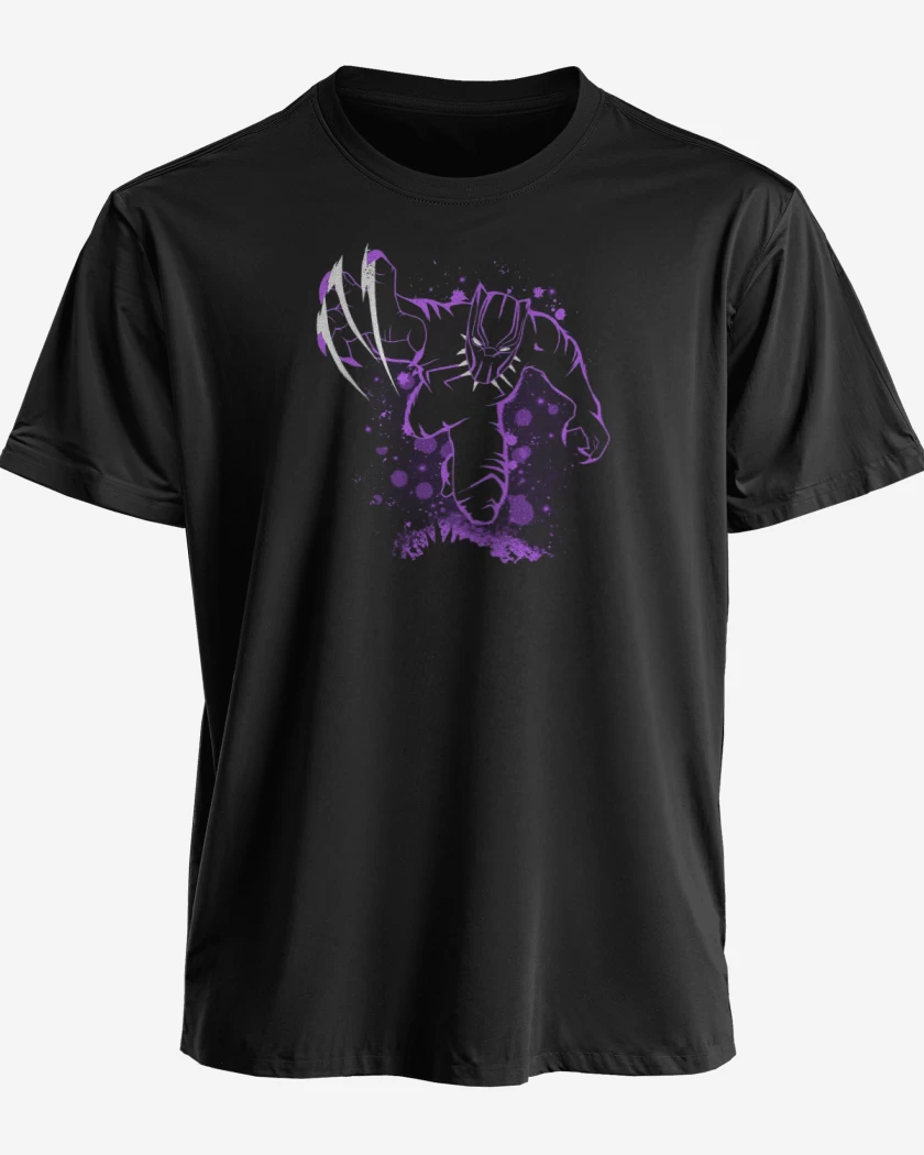 Polera premium Negro de Pantera negra garras