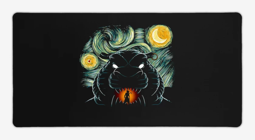 Mouse pad Gamer Negro de Cueva Aladdin