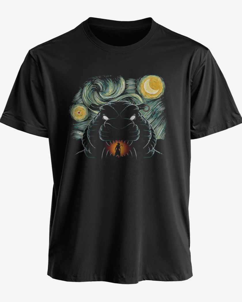 Polera premium Negro de Cueva Aladdin