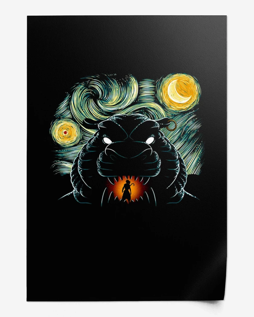 Print Negro de Cueva Aladdin