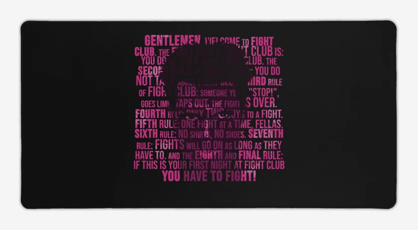Mouse pad Gamer Negro de tylerfigthclub