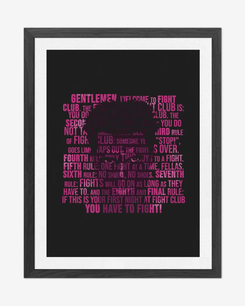 Cuadro decorativo Negro de tylerfigthclub