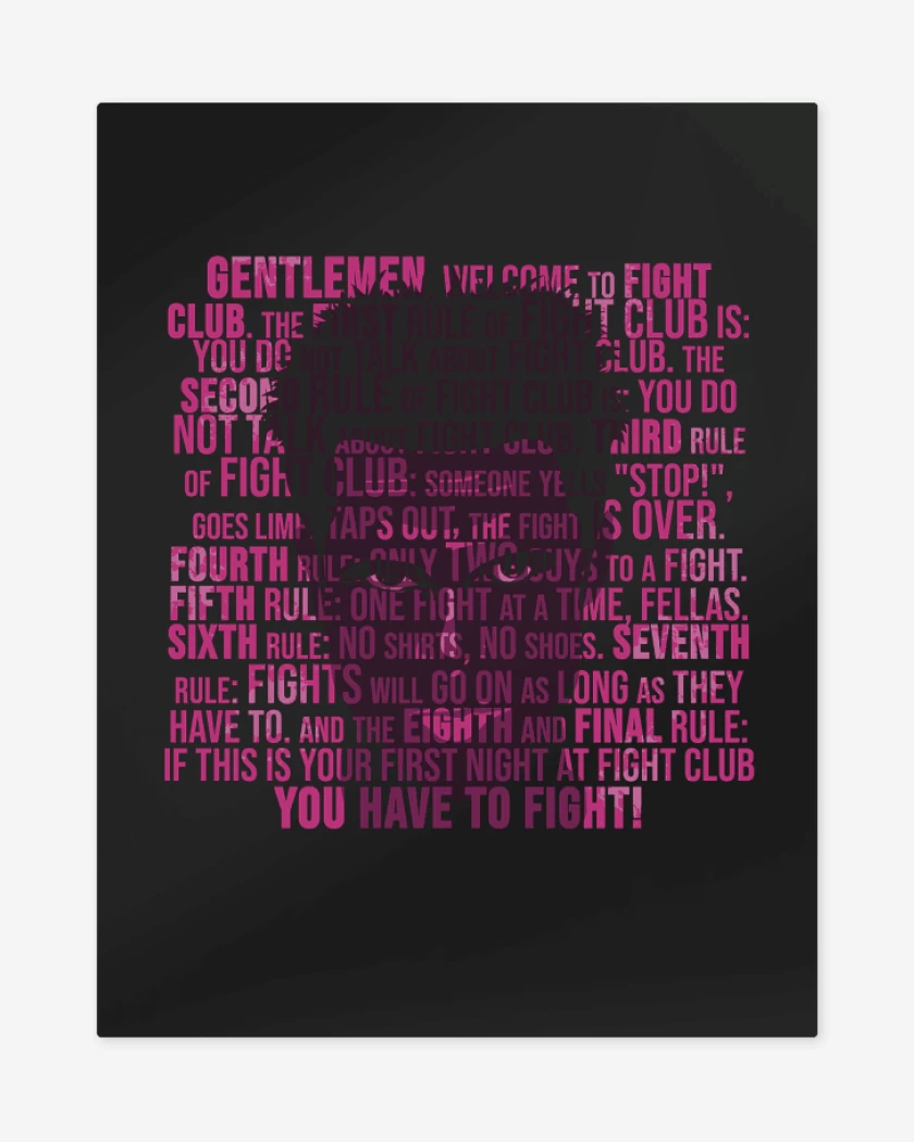 Print metalico Negro de tylerfigthclub